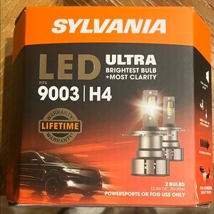 SYLVANIA LED Ultra 9003 H4 Bulbs - Brightest Clarity